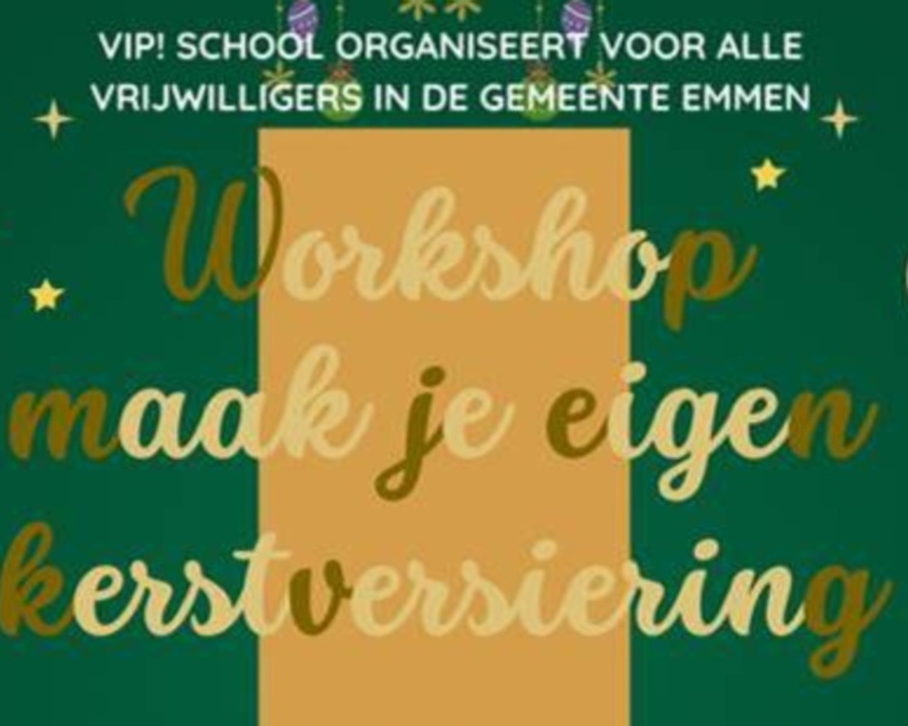 Kerstworkshop vanuit de VIP! School *VOL*