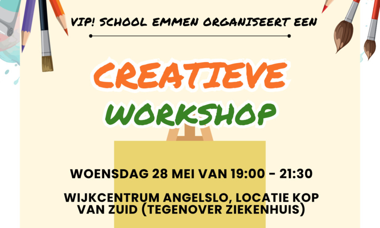 Kunsten en kletsen. Een creatieve workshop. 