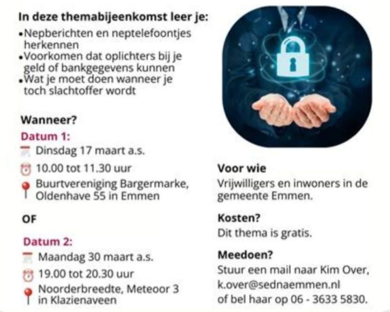 Themabijeenkomst Slim en veilig online