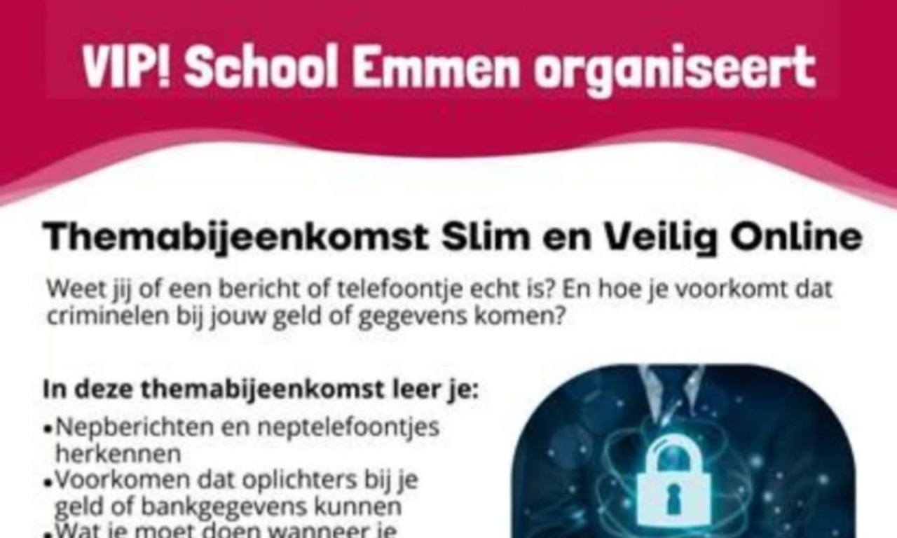Themabijeenkomst Slim en veilig online