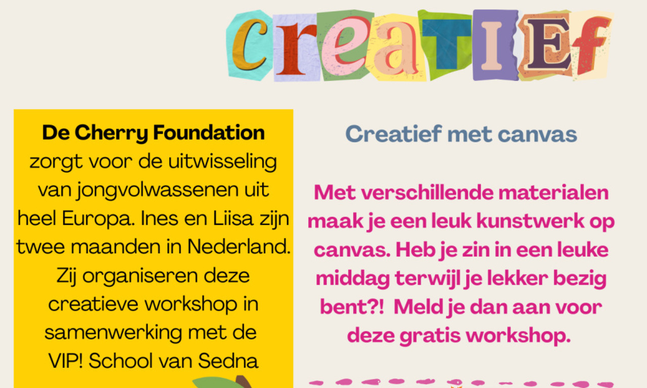 Workshop "Creatief met Canvas" op maandag 29 september 2025