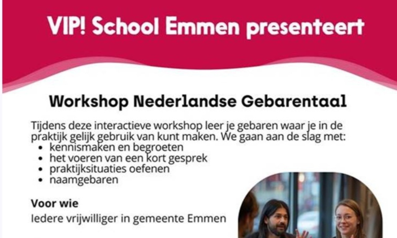 Workshop Nederlandse Gebarentaal