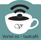 Vertel es - online taalcafé logo